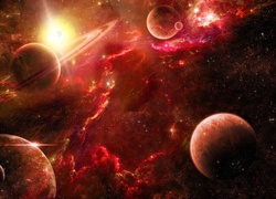 Kosmos, Gwiazdy, Planety, Saturn