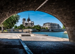 Katedra, Notre Dame, Tunel, Paryż, Francja