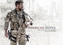 American Sniper, Film, Aktor, Bradley Cooper, Żołnierz, Mundur, Broń