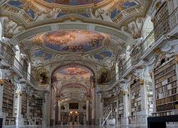 Wnętrze, Biblioteka, Książki, Zdobienia