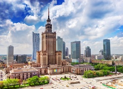 Pałac Kultury, Warszawa, Polska, HDR