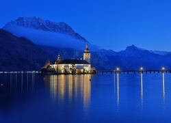 Austria, Gmunden, Zamek Ort, Góry, Jezioro Traunsee