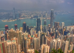 Hong Kong, Chiny, Miasto, Drapacz Chmur