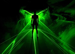 Człowiek, Lasery, Zielone
