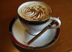 Cappuccino, Filiżanka, Cynamon