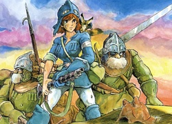 Nausicaa Of The Valley Of Mist, Manga, Anime, Rysunek