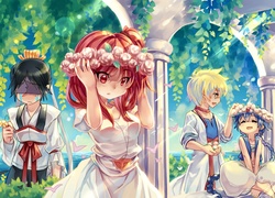 Magi, Morgiana, Aladin, Alibaba, Hakuryuu, anime