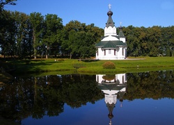 Park, Cerkiew, Jeziorko, Staw