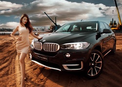 Bmw, X5, Dziewczyna, Chmury, Budowa