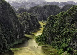Góry, Lasy, Rzeka, Wietnam