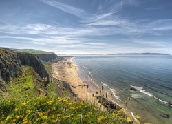 Morze, Plaża, Niebo, Wybrzeże