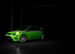 Zielony, Ford, Focus, Samochód