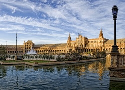 Pałac, Plaza de Espana, Sewilla, Hiszpania