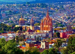 Panorama Miasta, San Miguel De Allende, Meksyk
