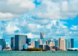 Miami, Stany Zjednoczone, Drapacze Chmur, Zdjęcie Miasta