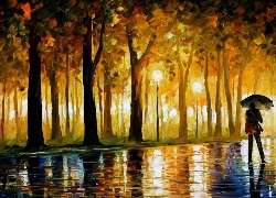 Obraz, Park, Leonid Afremov