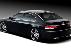 Czarne, BMW, 750 LI