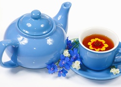Herbata, Filiżanka, Kwiaty