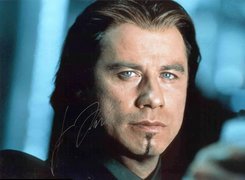 John Travolta,niebieskie oczy, bródka