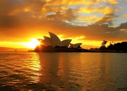 Australia, Sydney, Sydney Opera House, Zachód Słońca