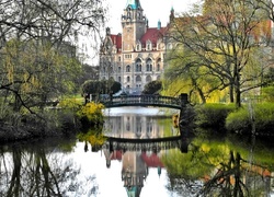 Zamek, Park, Mostek, Rzeczka