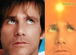 Jim Carrey,ciemne oczy