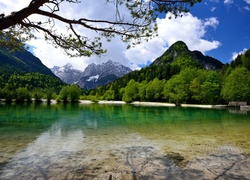 Góry, Las, Jezioro, Jasna Góra, Słowenia