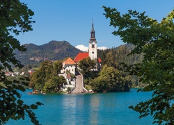 Kościół, Jezioro, Bled, Słowenia