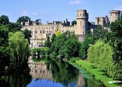 Zamek Warwick, Warwick, Anglia, Park, Rzeka Avon