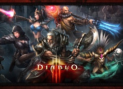 Wojownicy, Z, Gry, Diablo 3, Grafika, 3D, 2D
