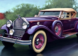 Samochód, Zabytkowy, Packard, Deluxe