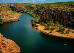 Nitmilek, Park Narodowy, Australia, Skały, Rzeka