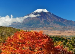 Góra, Fuji, Japonia, Wulkan