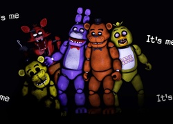 Animatronik, Foxy, Golden Freedy, Bonny, Freedy, Chica