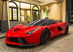 Ferrari LaFerrari, Czerwony, Samochód, Sportowy