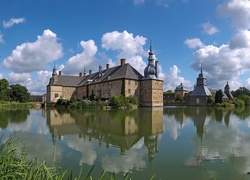 Zamek Lembeck, Wieś Lembeck, Miejscowość Dorsten, Niemcy, Staw