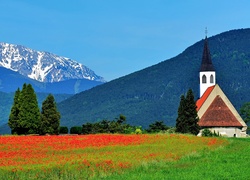 Kościół, Austria, Alpy, Góry