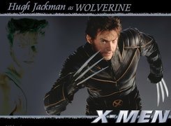 Hugh Jackman,x-men, czarna kurtka