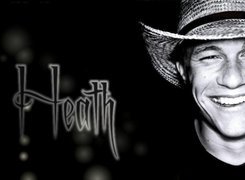 Heath Ledger,uśmiech, kapelusz