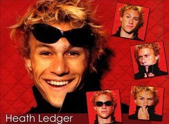 Heath Ledger,uśmiech, okulary