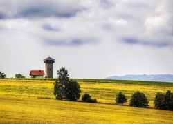 Wieża, Strażnica, Góry, Pola, Karkonosze, Czechy