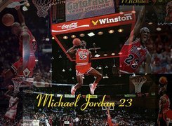 Koszykówka,koszykarz,Michael Jordan , wyskok