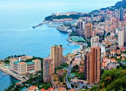 Monako, Z Lotu Ptaka, Wybrzeże