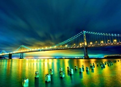 Oświetlony, Most, San Francisco