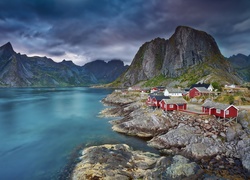 Domy, Góry, Jezioro, Norwegia