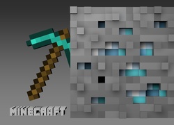 Minecraft, Kilof, Diament, Ruda