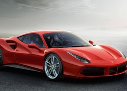 Ferrari 488, Czerwony, Sportowy