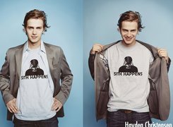 Hayden Christensen,pasiasta marynarka, jeansy