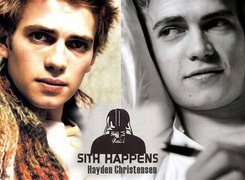 Hayden Christensen,twarz, blond włosy