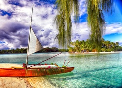 Ocean, Laguna, Łódz, Bora Bora